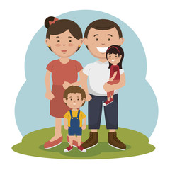 Obraz na płótnie Canvas happy family design, vector illustration eps10 graphic 
