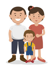 happy family design, vector illustration eps10 graphic 