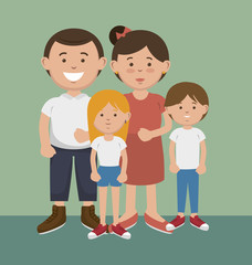happy family design, vector illustration eps10 graphic 