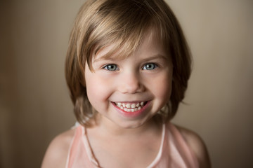 portrait of a smiling girl