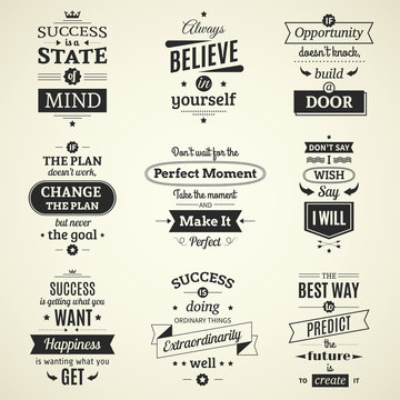 Success Quotes Typographical Posters