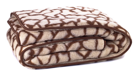  woolen blanket on white
