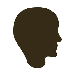 Head icon. Male face  design. vector graphic