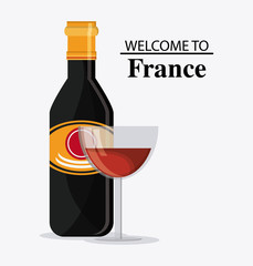 France design. tipical food icon. vector graphic