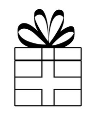 Gift icon. celebration and party design. vector graphic