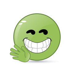 Face design. Cartoon icon. White background