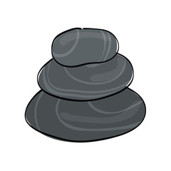 Stone icon. Spa center design. vector graphic