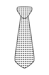 necktie icon. Suit male part design. vector graphic