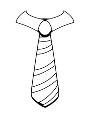 necktie icon. Suit male part design. vector graphic