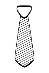 necktie icon. Suit male part design. vector graphic