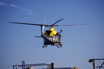 Trainee helicopter from defence school