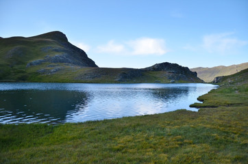 Lac des Cordes le soir (Cervières / Hautes-Alpes)