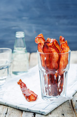 baked slices of bacon