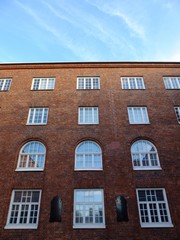 Old red brick factory