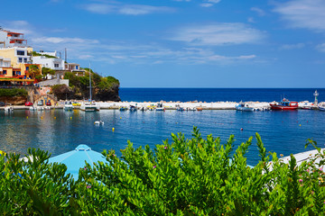 Seaview at Crete Island in summer