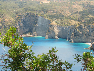 Obraz premium View of Kefalonia coast, Greece