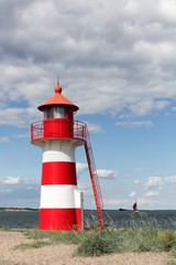 Fototapeta na wymiar The lighthouse of Oddesund in Denmark