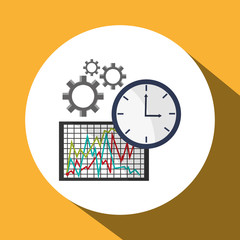 Business design. Financial item icon. Flat illustration