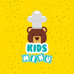 kids menu design 
