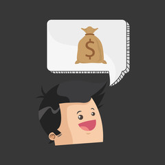 Business design. Financial item icon. Flat illustration