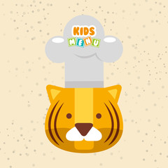kids menu design 
