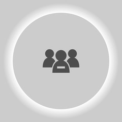 Add new user account flat icon for apps