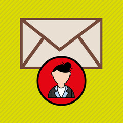 person and letter design 