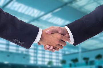 .Businessman handshake for agreement