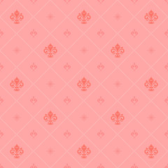 Seamless Vector Pattern With Royal Lily