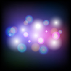 Abstract colorful bokeh light background