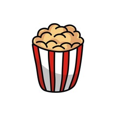 Pop corn clip art vector