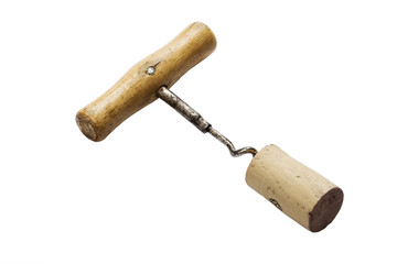 corkscrew with cork