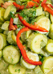 Zucchini marinaded