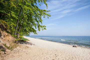 Sandy Beach at Baltic Sea in Gdynia