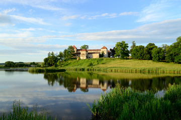 Fototapeta premium SVIRZH, UKRAINE - JUNE 18 ancient castle Svirzh