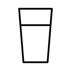 Cup of drinking water line art icon for apps and websites