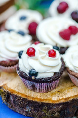 cupcakes with berry
