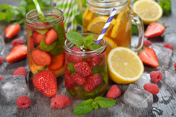 Cold fruit tea