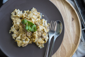 fried Noodles in Sweet Soy Sauce with Pork