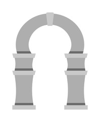 Arch vector icon isolated