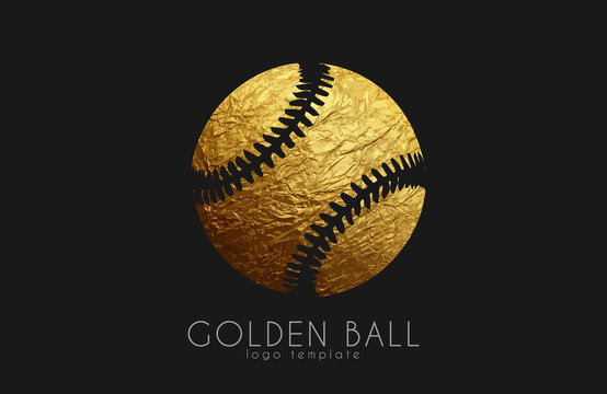 baseball game design. baseball ball. golden ball. sport logo. baseball logo