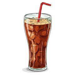 Cola soda drink picture sticker - 113797742