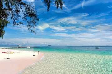 Naklejka na ściany i meble Paradise beach in Koh maiton island , phuket ,Thailand