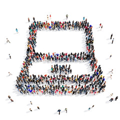 people group laptop 3d