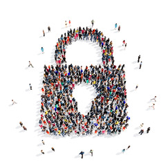 people group lock 3d
