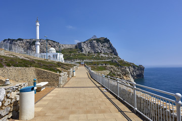 Gibraltar as Seen from Europa Point, in the depth, the left is a mosque