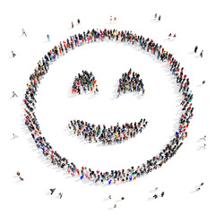 people group smiley 3d