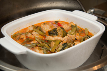 spicy curry with pork