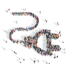 people electrical plug 3d