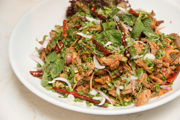  thai food made from pork and chilli